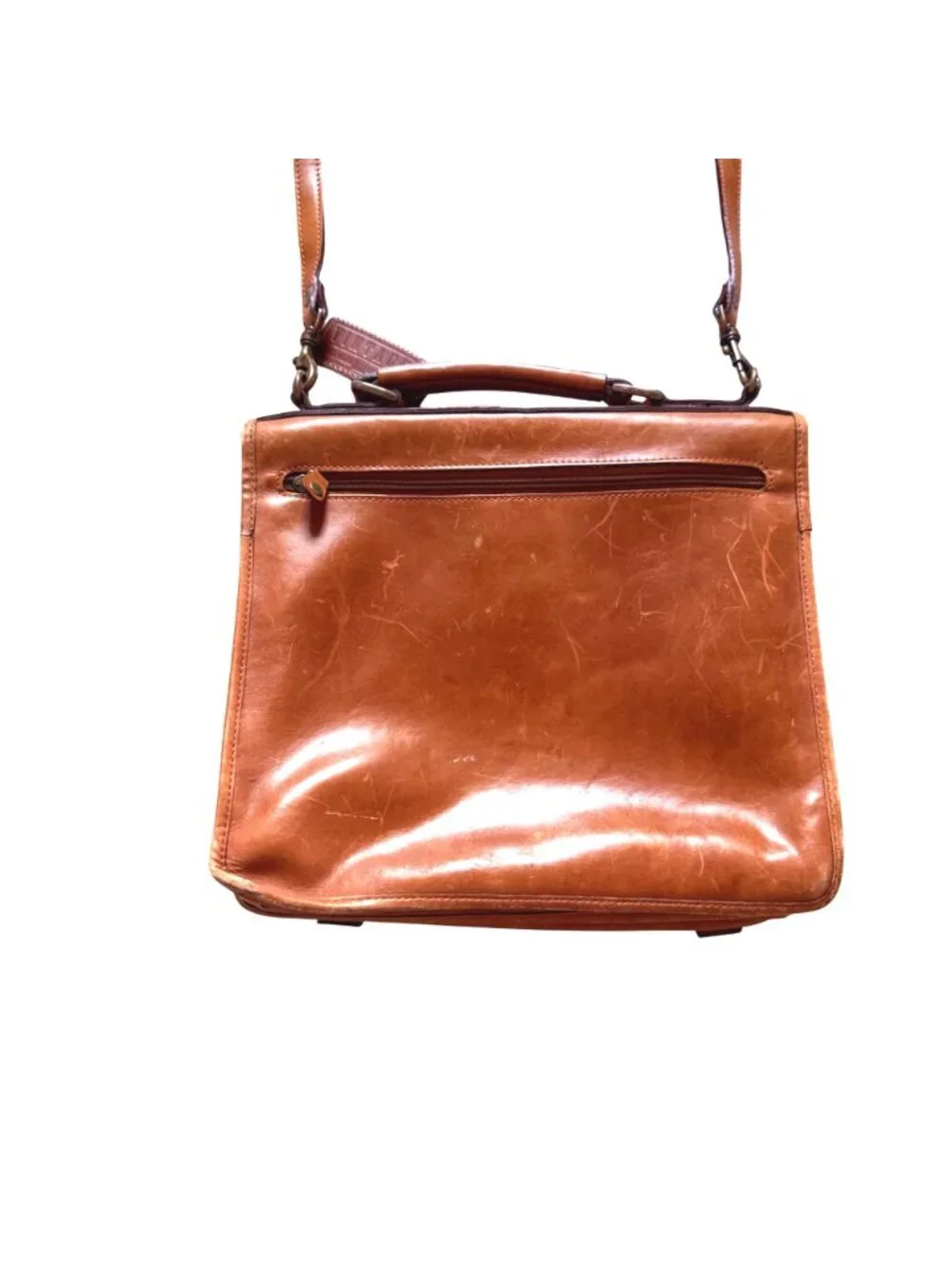 Vintage Alla Moda Bellezza Men's Messenger Bag Professional Academia Leather